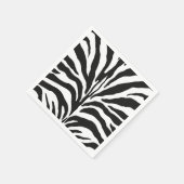 Zebra Print Serviette (Ecke)