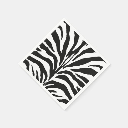 Zebra Print Serviette (Ecke)
