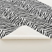 Zebra Print Sherpa Blanket Sherpadecke (3/4)