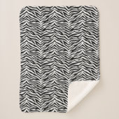 Zebra Print Sherpa Blanket Sherpadecke (Vorderseite)