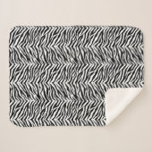 Zebra Print Sherpa Blanket Sherpadecke (Vorderseite (Horizontal))