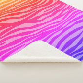 Zebra Print Sherpadecke (3/4)