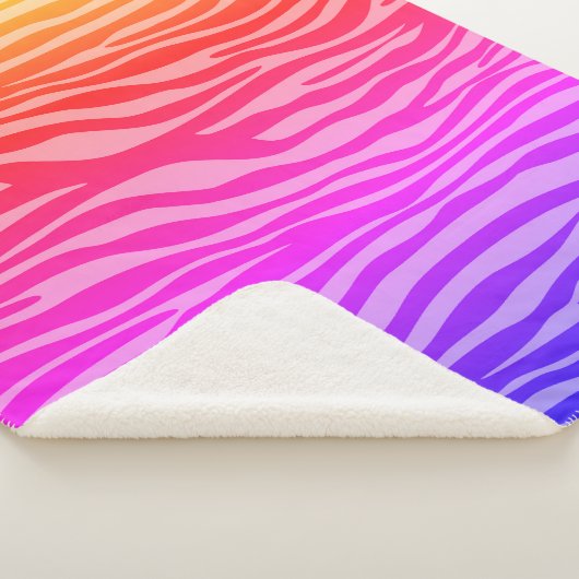 Zebra Print Sherpadecke (3/4)