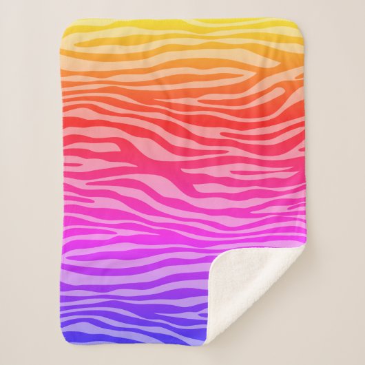 Zebra Print Sherpadecke (Vorderseite)