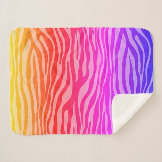 Zebra Print Sherpadecke (Vorderseite (Horizontal))