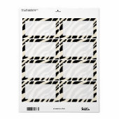 Zebra Print Shipping Labels (Vorne)