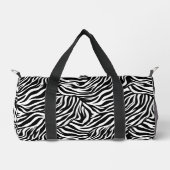 Zebra Print Small Duffel Bag Duffle Bag (Vorderseite)