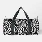 Zebra Print Small Duffel Bag Duffle Bag (Rückseite)