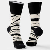 Zebra Print Socken (Gewinkelt)