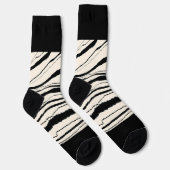 Zebra Print Socken (Rechts)