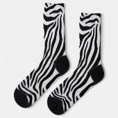 Zebra print socks socken (Linkes Detail)