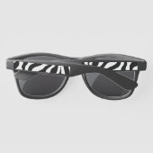 Zebra Print-Sonnenbrille (Rückseite)
