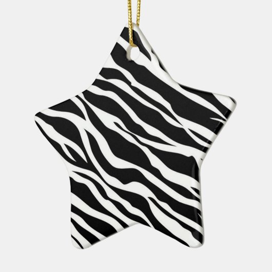 Zebra Print Star Ornament (Links)