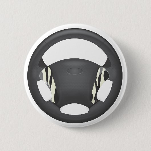 Zebra Print Steering Wheel Button (Vorderseite)