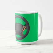 Zebra Print Steering Wheel Kaffeetasse (VorderseiteRechts)