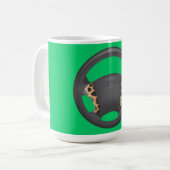 Zebra Print Steering Wheel Kaffeetasse (Vorderseite Links)