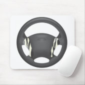Zebra Print Steering Wheel Mousepad (Mit Mouse)