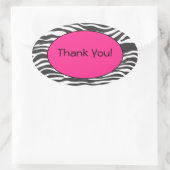 Zebra Print Sticker (Tasche)