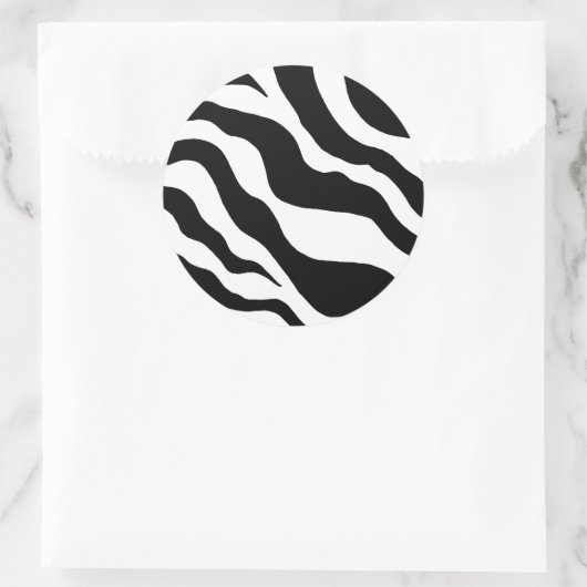 Zebra Print Stickers (Tasche)