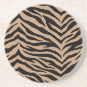 Zebra Print Stone Untersetzer (Vorne)