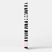 Zebra Print, Streifen, Schwarz und Weiß, Ihr Name Case-Mate iPhone Hülle (Rückseite / Rechts)