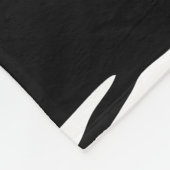 Zebra Print, Streifen, Schwarz und Weiß, Ihr Name Fleecedecke (Ecke)
