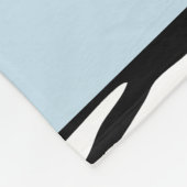 Zebra Print, Streifen, Schwarz und Weiß, Ihr Name Fleecedecke (Ecke)