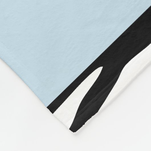 Zebra Print, Streifen, Schwarz und Weiß, Ihr Name Fleecedecke (Ecke)