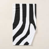 Zebra Print Stripes Muster Badhandtuch Set (Handtuch)