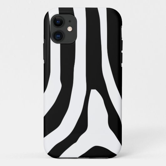 Zebra Print Stripes Muster Case-Mate iPhone Hülle (Rückseite)