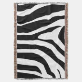 Zebra Print Stripes Muster Decke (Vorderseite Vertikal)