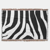Zebra Print Stripes Muster Decke (Vorderseite)