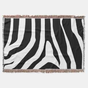 Zebra Print Stripes Muster Decke