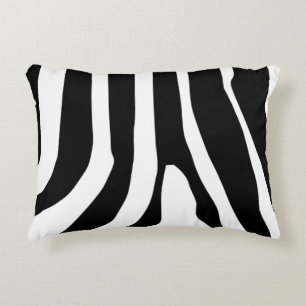 Zebra Print Stripes Muster Dekokissen