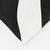 Zebra Print Stripes Muster Fleecedecke (Ecke)