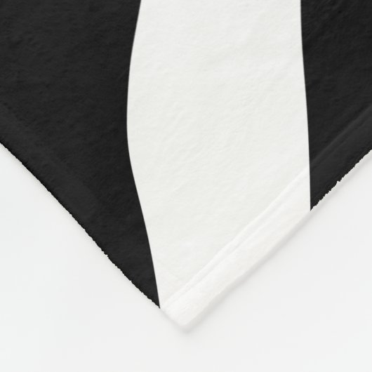 Zebra Print Stripes Muster Fleecedecke (Ecke)