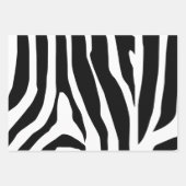 Zebra Print Stripes Muster Geschenkpapier Set (Vorderseite 2)