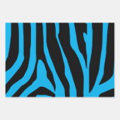 Zebra Print Stripes Muster Geschenkpapier Set (Vorderseite 3)