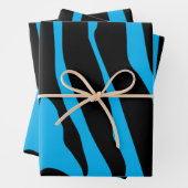 Zebra Print Stripes Muster Geschenkpapier Set (Beispiel)