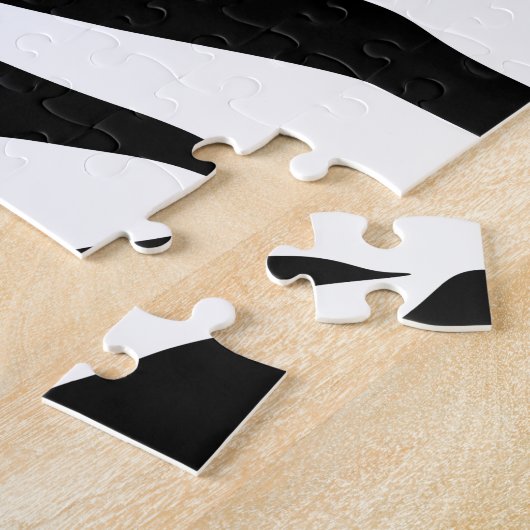 Zebra Print Stripes Muster Puzzle (Seite)