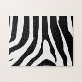 Zebra Print Stripes Muster Puzzle (Horizontal)