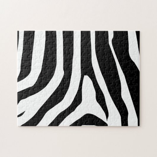 Zebra Print Stripes Muster Puzzle (Horizontal)