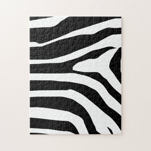 Zebra Print Stripes Muster Puzzle (Vertikal)