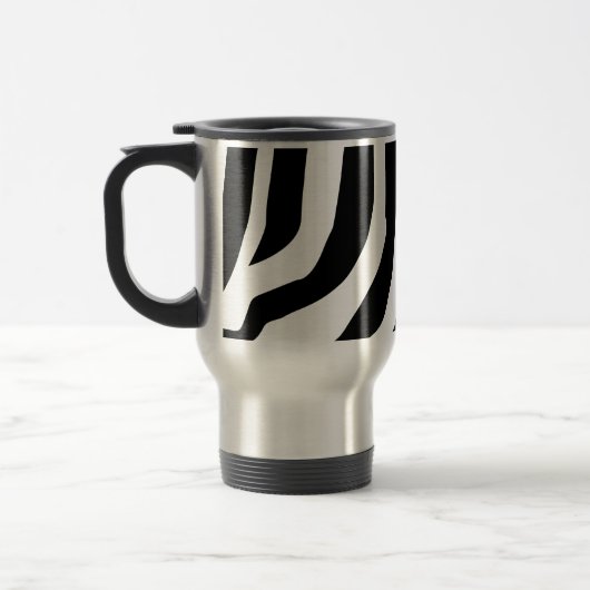 Zebra Print Stripes Muster Reisebecher (Links)