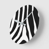Zebra Print Stripes Muster Runde Wanduhr (Winkel)