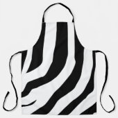 Zebra Print Stripes Muster Schürze (Vorderseite)