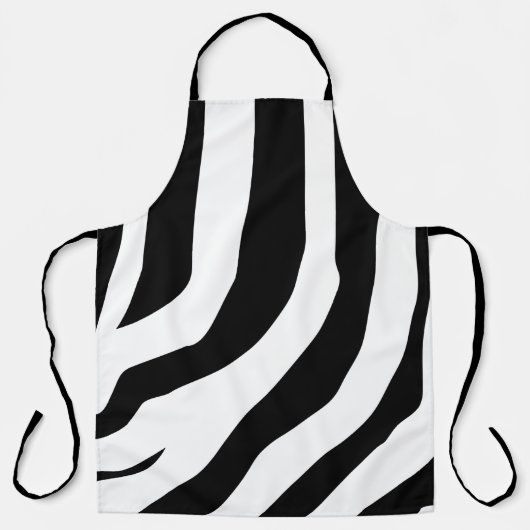 Zebra Print Stripes Muster Schürze (Vorderseite)