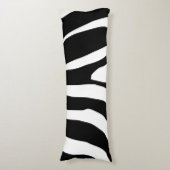 Zebra Print Stripes Muster Seitenschläferkissen (Vorderseite Vertikal)