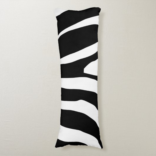 Zebra Print Stripes Muster Seitenschläferkissen (Vorderseite Vertikal)