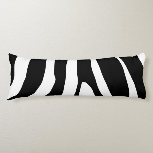 Zebra Print Stripes Muster Seitenschläferkissen (Vorderseite)
